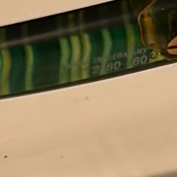 Christian Dior Round Frame Light Tint Sunglasses Olive Green Blue Stripe Bold - Picture 7 of 15